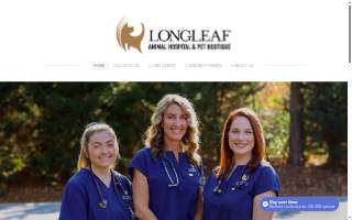 Longleaf Animal Hospital and Pet Boutique of Southern Pines website