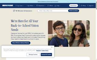 MyEyeDr. of Southern Pines website