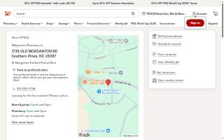 Walgreens Pharmacy of Southern Pines website