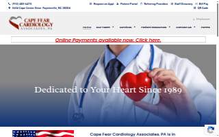 Cape Fear Cardiology Associates, PA website