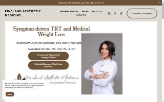 Pineland Aesthetic Medicine website