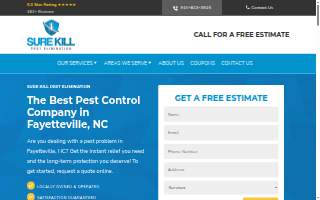 Sure Kill Pest Elimination website