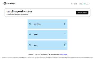 Carolina Gear Inc website