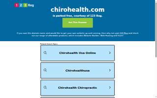 Chiropractic Health website