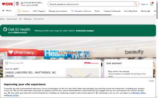 CVS Pharmacy of Stallings website