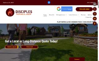 Disciples Moving & Labor of Stallings website