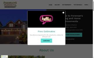 Foreman's Painting & Home website