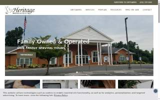 Heritage Funeral & Cremation Services website