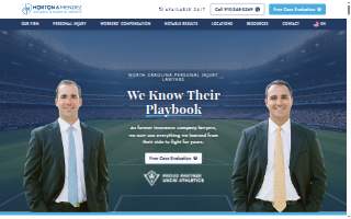 Horton & Mendez, Injury & Car Accident Attorneys of Stallings website