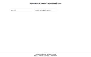 Learning Curves Driving School website