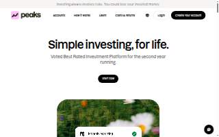 Peaks website