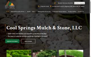 Cool Springs Mulch & Stone website