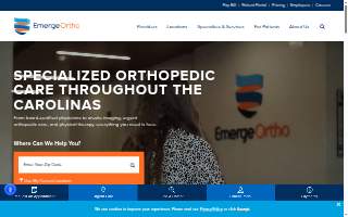 EmergeOrtho Hickory Physical & Hand Therapy website