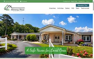 Harmony House Memory Care website