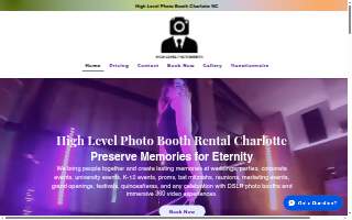 High Level Photobooth of Statesville website