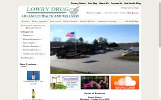 Lowry Drug Advanced Health and Wellness Center website