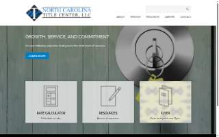 NC Title Center, LLC website