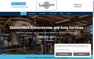 Statesville Transmission Service website