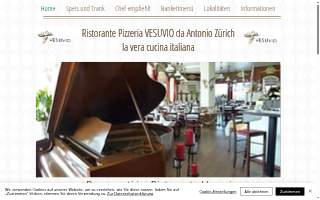 Vesuvio's Italian Restaurant & Pizzeria website