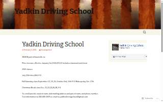 Yadkin Driving School LLC of Roanoke Rapids website