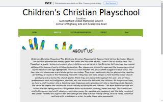 Children's Christian Playschool website