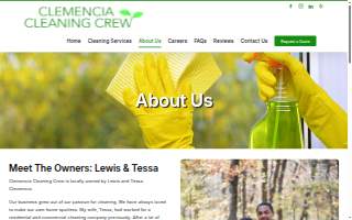 Clemencia Cleaning Crew website