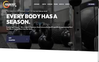 PurEnergy Fitness Center website