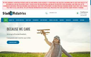Triad Pediatrics - Africa of Summerfield website