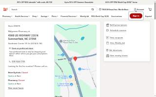 Walgreens Pharmacy of Summerfield website