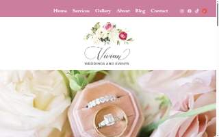 Weddings and Events by Vivian website
