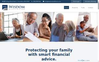 Wisdom Wealth Care - Financial Advisors website