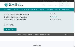 Atrium Health Wake Forest Baptist Davidson Surgical Associates - Thomasville website