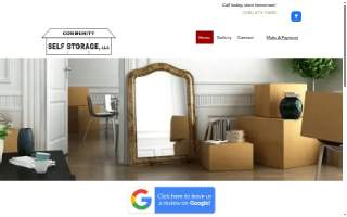 Community Self Storage website