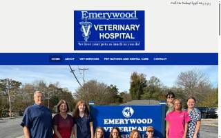 Emerywood Veterinary Hospital PA website