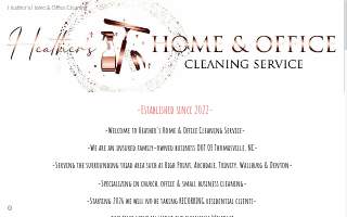 Heather’s Home & Office Cleaning Service website