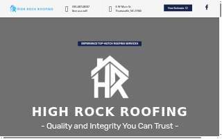 High Rock Roofing website
