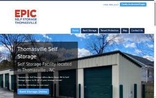 Thomasville Self Storage website