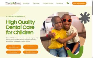 Triad Kids Dental - Thomasville website