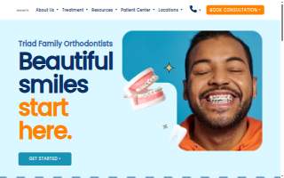 Triad Orthodontics - Thomasville website