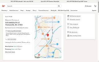 Walgreens of Thomasville website