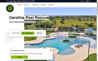 Carolina Pool Rescue website