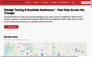 Central One Towing website