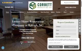 Corbett Design Build website