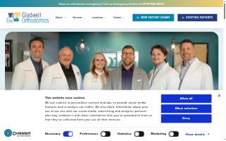 Gladwell Orthodontics website