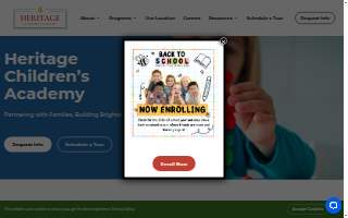 Heritage Children's Academy website