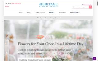 Heritage Flowers website