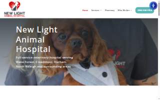 New Light Animal Hospital website