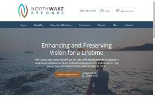 North Wake Eye Care website