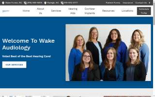 Wake Audiology & Hearing Aid Associates of Wake Forest website