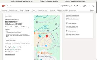 Walgreens Pharmacy website